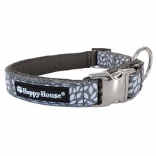 NEW DESIGNER DOG COLLAR - Happy House Flora - WHITE - Small
