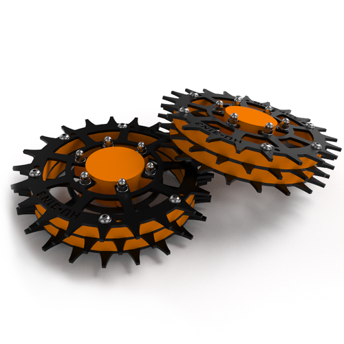 2 Ruote Motrici Classic3DParts Per Husqvarna Automower 105, 305, 308 - Più Grip