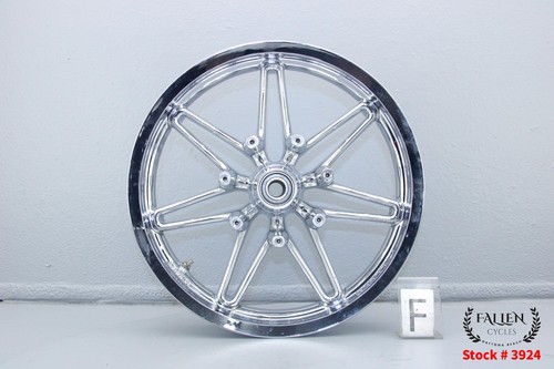2013 Harley Electra Glide CVO 17" x 3.00" Front Wheel Rim CHROME CHISEL 25mm ABS