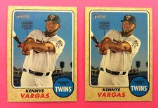 2 - 2017 Topps Heritage, Minnesota Twins - KENNYS VARGAS - Puerto Rico