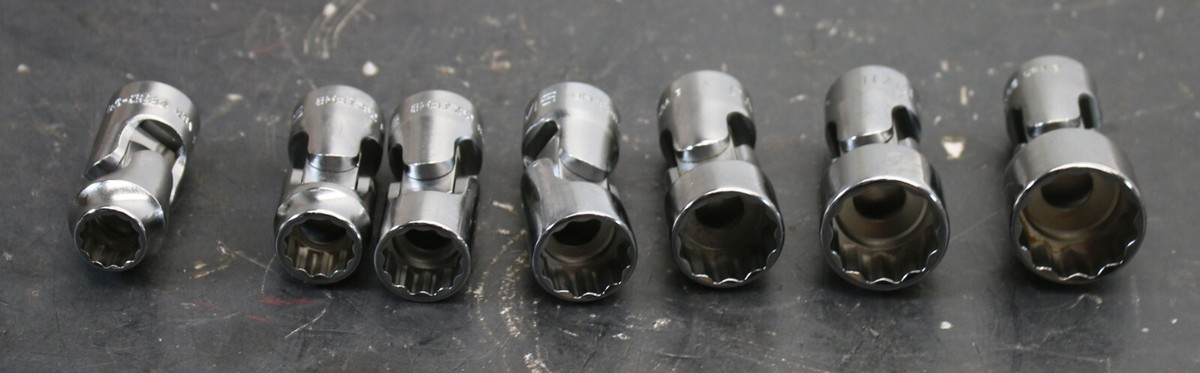 CAT Caterpillar 9S-1747 7-pc Universal Swivel Socket Set 3/8