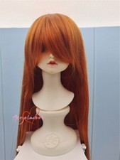 1/8 1/6 1/4 1/3 Uncle BJD Wig Long Straight Doll Hair Long Bangs Carrot DIKA AOD
