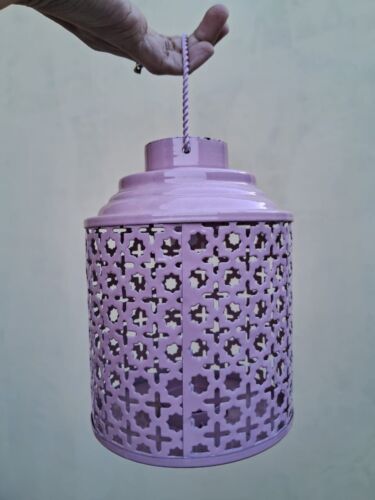 2PCS Candle Holder Lantern Metal Round Lantern Medium Hanging Rustic Table Decor - Picture 8 of 10