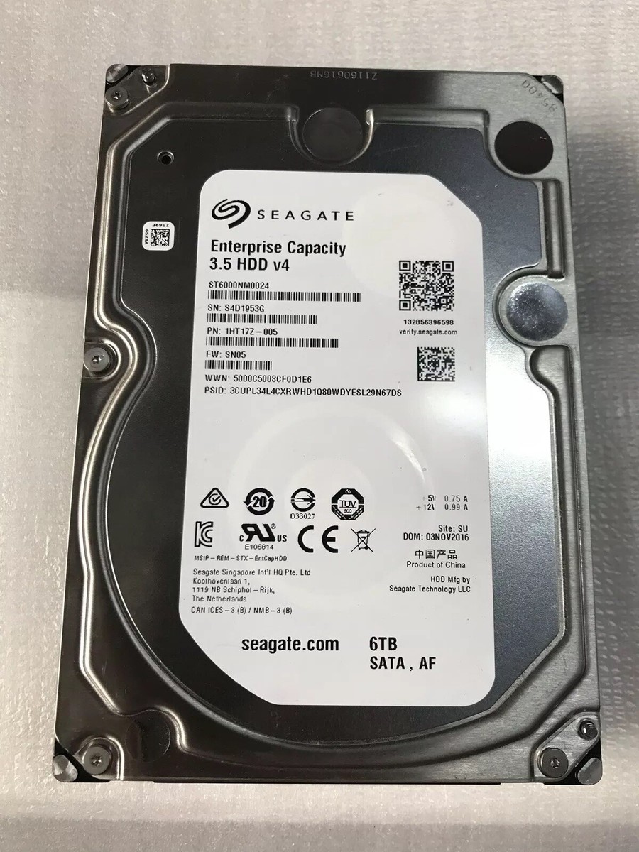 Seagate Enterprise Capacity 3.5 HDD V.4 ST6000NM0024 6TB (Sata