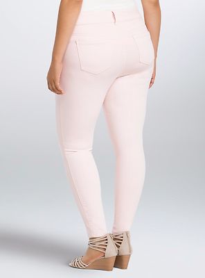 Torrid High Rise Jeggings Light Pink Plus Size 2X 18 #C57073