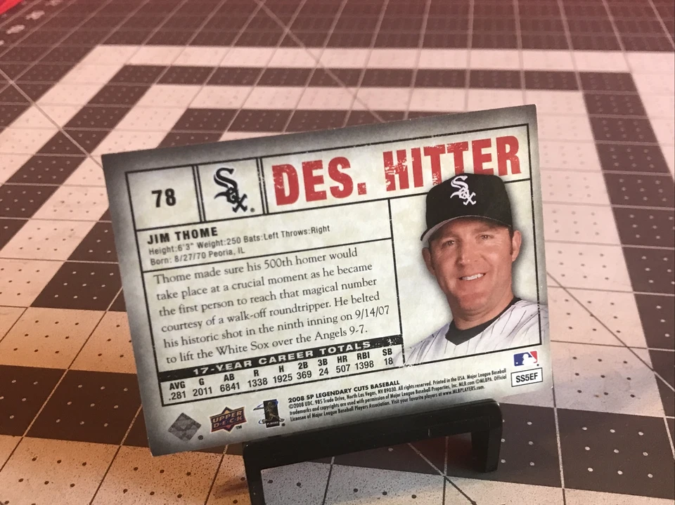 2008 Upper Deck Jim Thome #78 1/1 One Of A Kind Card!!! - Image 4 of 4