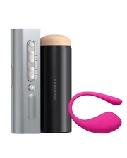 LOVENSE Solace Pro Automatic Male Masturbator+Lush 3 Remote Control Vibrator
