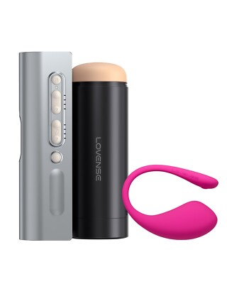 LOVENSE Solace Pro Automatic Male Masturbator+Lush 3 Remote Control Vibrator