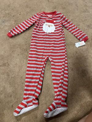 carters santa pajamas