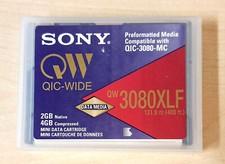 Sony Data Media Cartridge Storage QW 3080XLF QIC WIDE 2GB Native/4GB Compressed