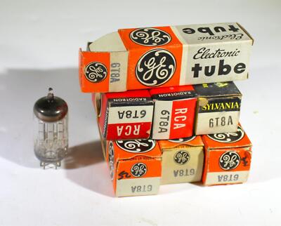 Assorted Brands 6T8A 6T8 Vacuum Tubes Made In USA Tested NOS Lot Of 7 ...