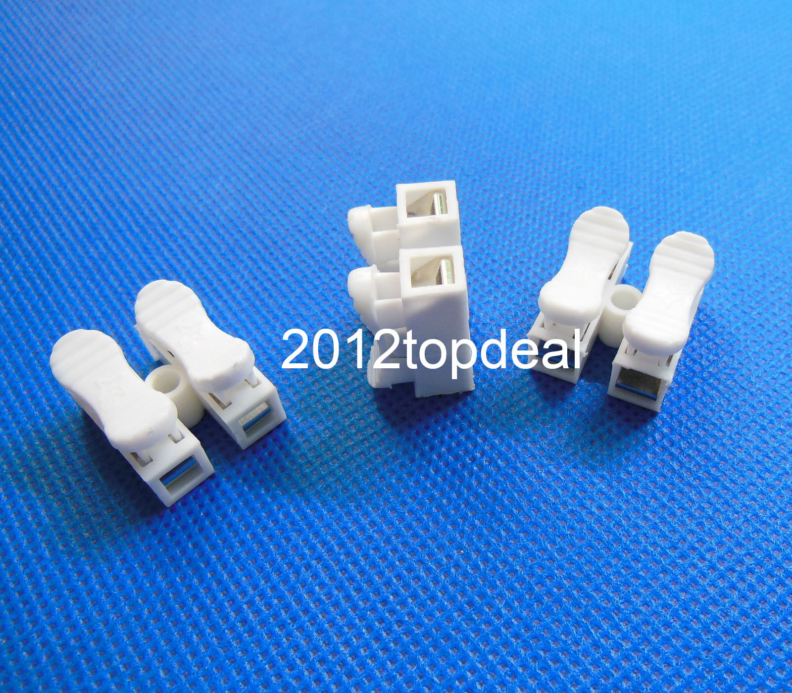 10x 2p Spring Connector wire no welding no screw for led strip t