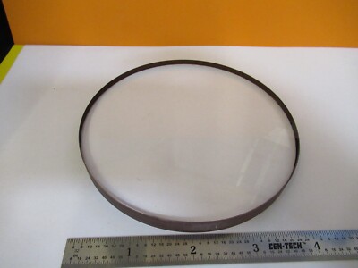 OPTICAL LARGE LENS PLANO CONCAVE 4.5'' DIA GLASS OPTICS AS PICTURED &FT-6-222