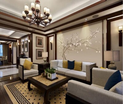 3D Brown Flower Branch ZHUA165 Wallpaper Wall Murals Removable Self-adhesive Ann