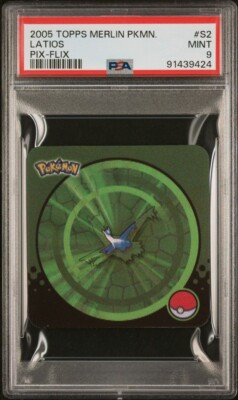 2005 POKEMON PSA 9's TOPPS MERLIN LATIOS & LATIAS SEQUENTIAL SET
