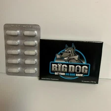Big Dog White Get Your Big Bone Back 10 pill pack Natural Male Enhancement Pill