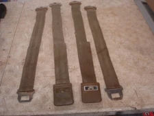 1966 Chevelle GTO 442 GS Lemans Robbins Front Seat Belt Set Brown/Tan GM OEM