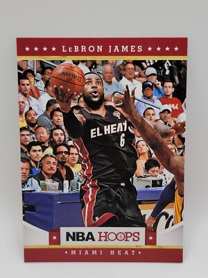2012 NBA HOOPS LEBRON JAMES CARD MIAMI HEAT #156 | eBay