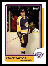 1986-87 Topps Dave Taylor #63 - Los Angeles Kings
