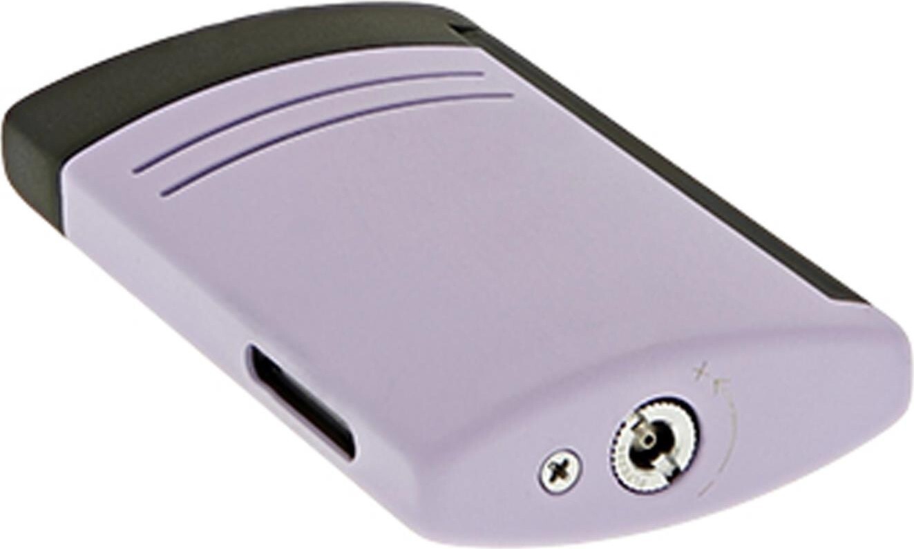 S.T. DUPONT MAXIJET MATTE BLACK / PURPLE CIGAR LIGHTER / 020162 *NEW in BOX*