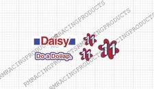 Daisy Brand Vinyl Decals for 1/24 Scale Slot Car - Stick-on