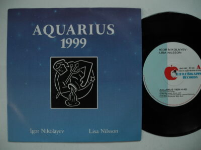 IGOR NIKOLAYEV & LISA NILSSON Aquarius 1999 45 7'' single 1989 Sweden Near Mint
