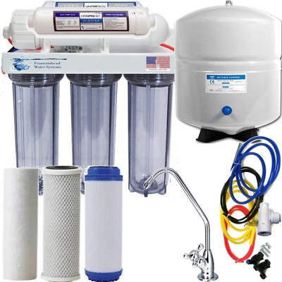 Reverse Osmosis Hi Alkalinity Ionizer ORP Clear Water Filter System Larger Tank 