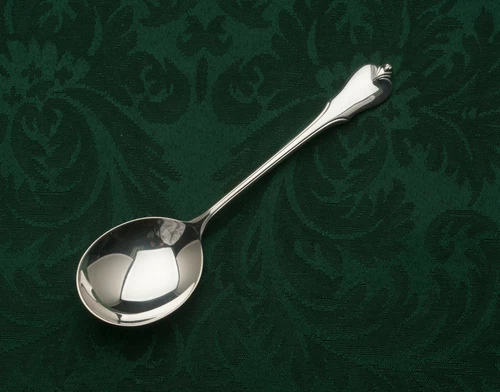 Grand Colonial by Wallace Sterling Silver 4 Cream Soup Spoons 6"