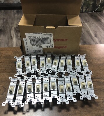 15A IVY GRND SGL Switch,No 660IGCACC20,  Pass & Seymour, 21  Switches NEW IN BOX