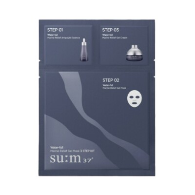 SUM37 SU:M37 Water-full Marine Gel Mask 3 Step Kit 10pcs