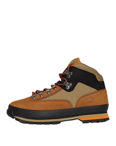 SUPREME X TIMBERLAND EURO HIKER LOW MEDIUM RED Patent LEATHER SIZE
