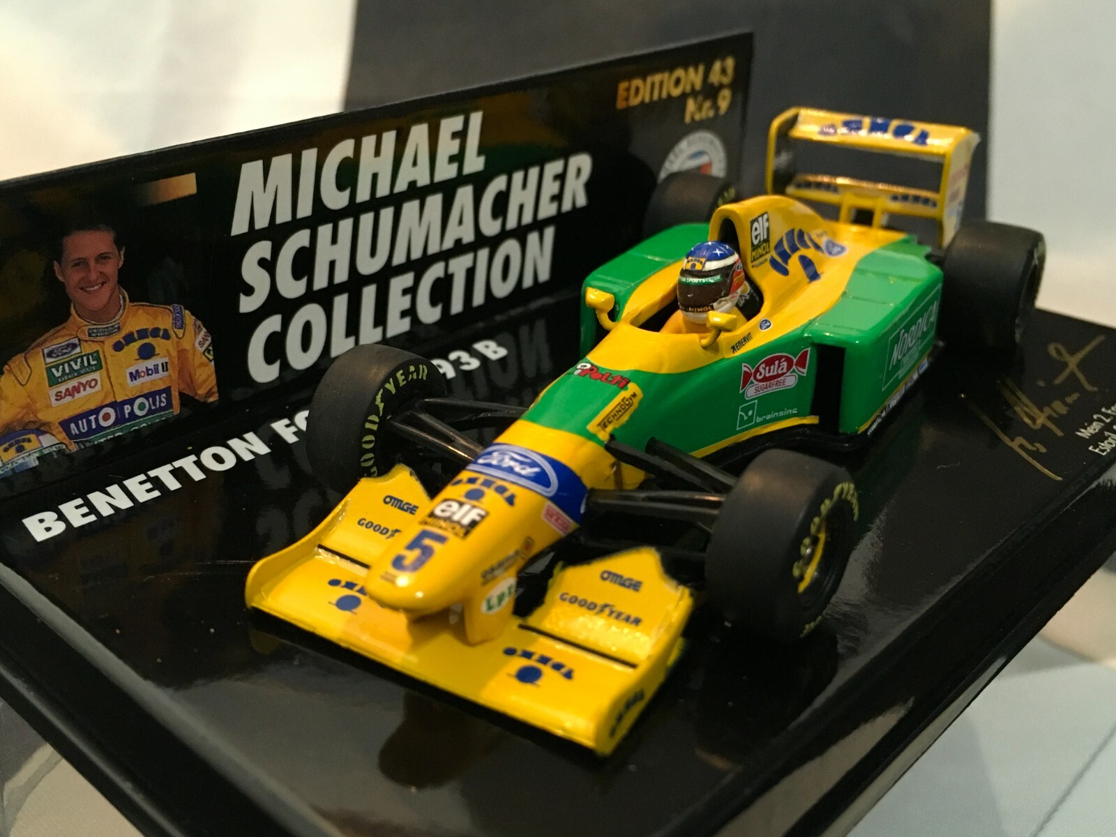 1:43 Minichamps Michael Schumacher Benetton Ford B193 Estoril 1993 - MSC #9