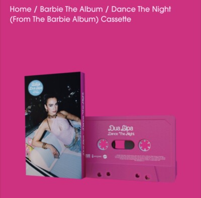 Dua Lipa Dance The Night Away Pink Recycled Cassette Single LIMITED Barbie