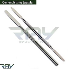 2 Pcs Amalgam Mixing Cement Spatula Dental Restorative Laboratory Instruments