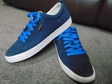 Men's Nicholas Deakins Stein Suede Trainers Size UK 8 in Blue