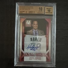 Jose Abreu Rc 2013 Elite Extra Edition Franchise Futures Sigs #93 BGS 10 AUTO 10