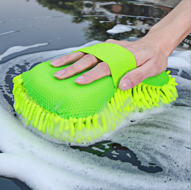 1pcs Car Wash Washing Microfiber Chenille Mitt Auto Cleaning Glove Dust Washer