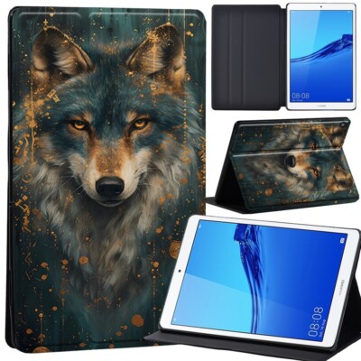 Synthetic Leather Stand Case For Huawei MediaPad T3 8/10, T5 10