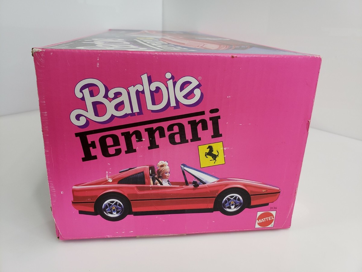 Vintage 1987 Mattel Barbie Ferrari Car 3136 Red NIB Sealed | eBay