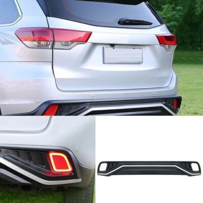 Diffuser Spoiler Board Primed Rear Bumper Black For Toyota Highlander 2018-2019