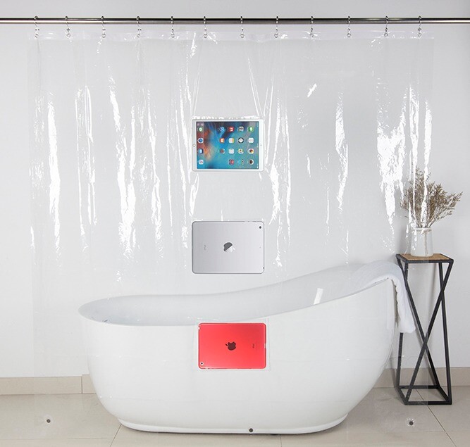 IPAD MOUNT CLEAR SHOWER CURTAIN-image