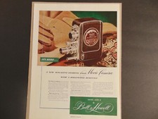 1948 BELL HOWELL FILMO AUTO 8 Magazine Loading Movie Camera art print ad