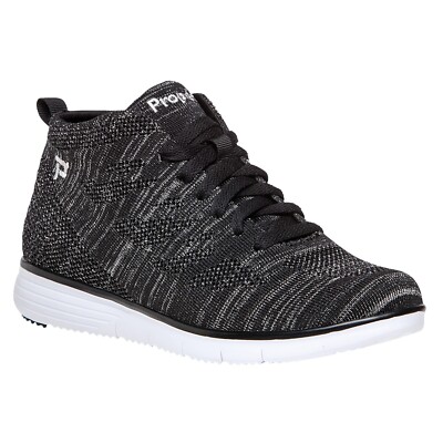 Propet TRAVELFIT HI Top Womens Active Travel Shoe Silver Metal
