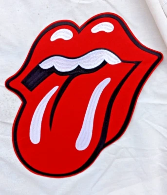 The Rolling Stones Embroidered Back Patch Licensed 10" x 11" Classic Tongue