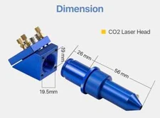 Cloudray K Series laser head (BLUE) 12-50.8/18-50.8/ 20-50.8