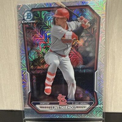 2025 Bowman Chrome  JJ Wetherholt #BCP-22 Mojo Refractor St Louis Cardinals 