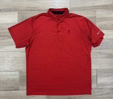Nike Disney Men's Polo Shirt 2XL Relaxed Red Mickey Mouse Swoosh Golf Dri Fit