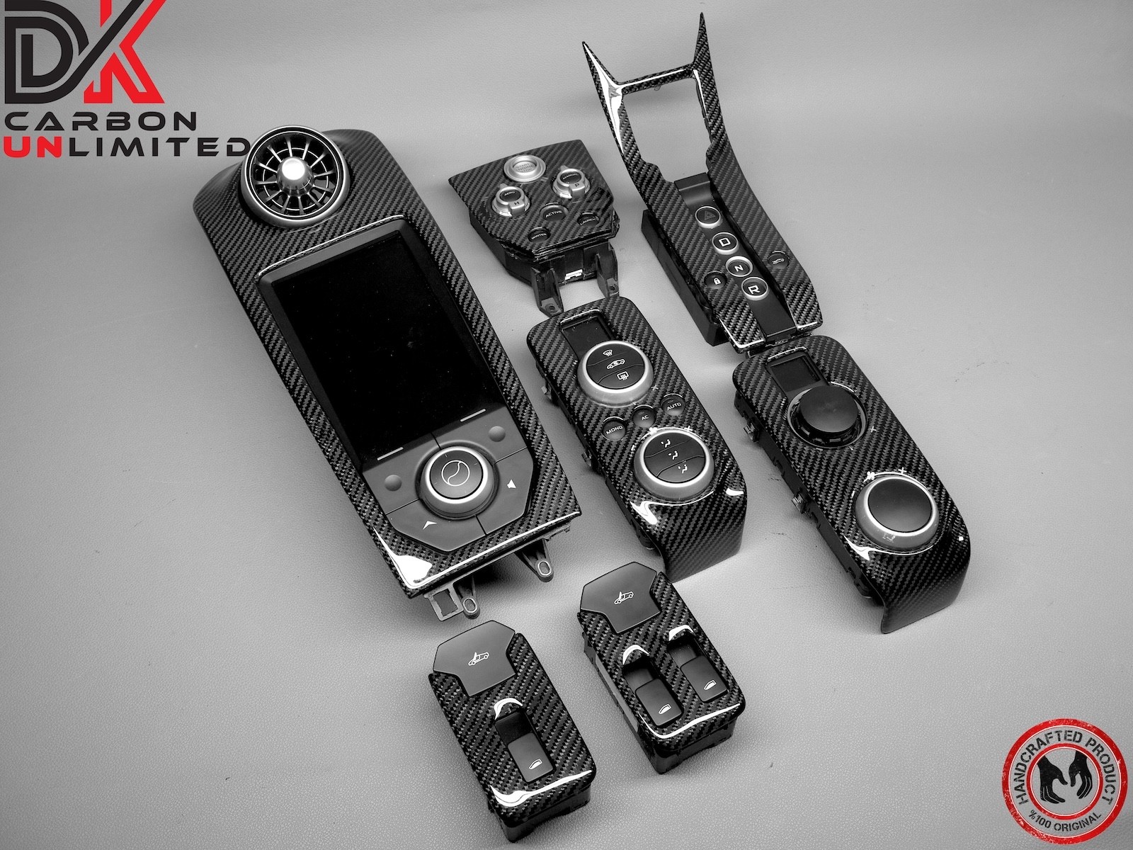 McLaren 675LT MP4 12C 650S Full Replacement 7 Pcs Gloss Carbon Interior Trim Kit