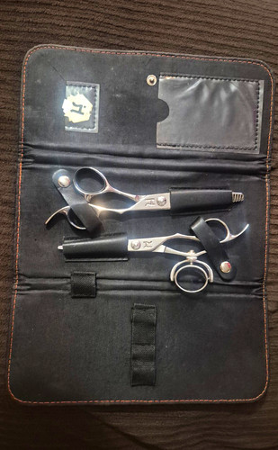 HH-3 5.5 Straight Cutting & HH-14T 6.0 Thinning Shears Set w/ Case
