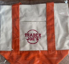 Trader Joe’s Mini Canvas Reusable Tote Bag - Colorful Canvas Tote Bag